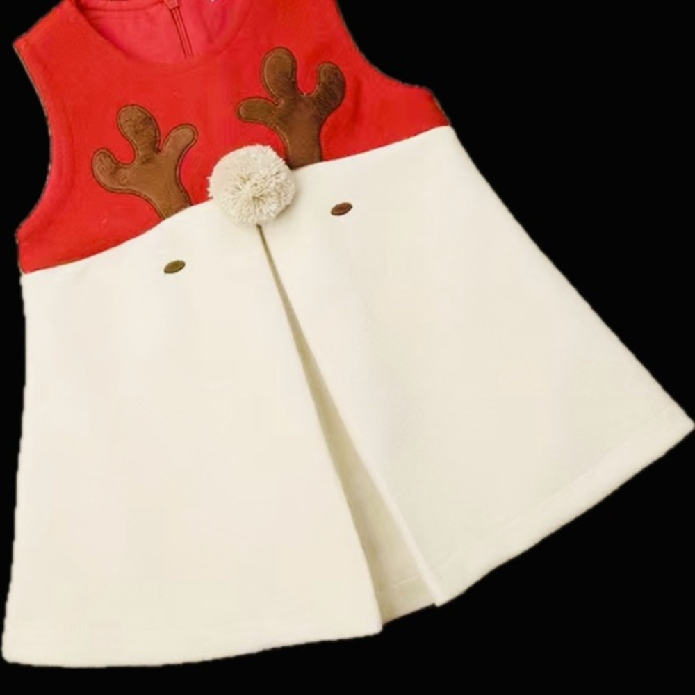 Chickadees Christmas Dress 12 months to 4T boutique and soo cute.